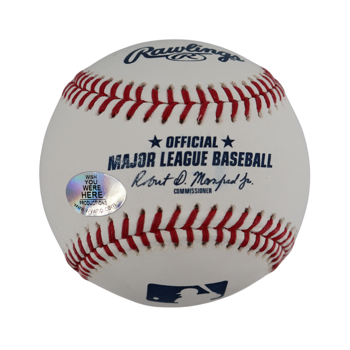 Scott Brosius Yankees Signed Inscribed OMLB Baseball Wish You Were Here Auth 2-Powers Sports Memorabilia