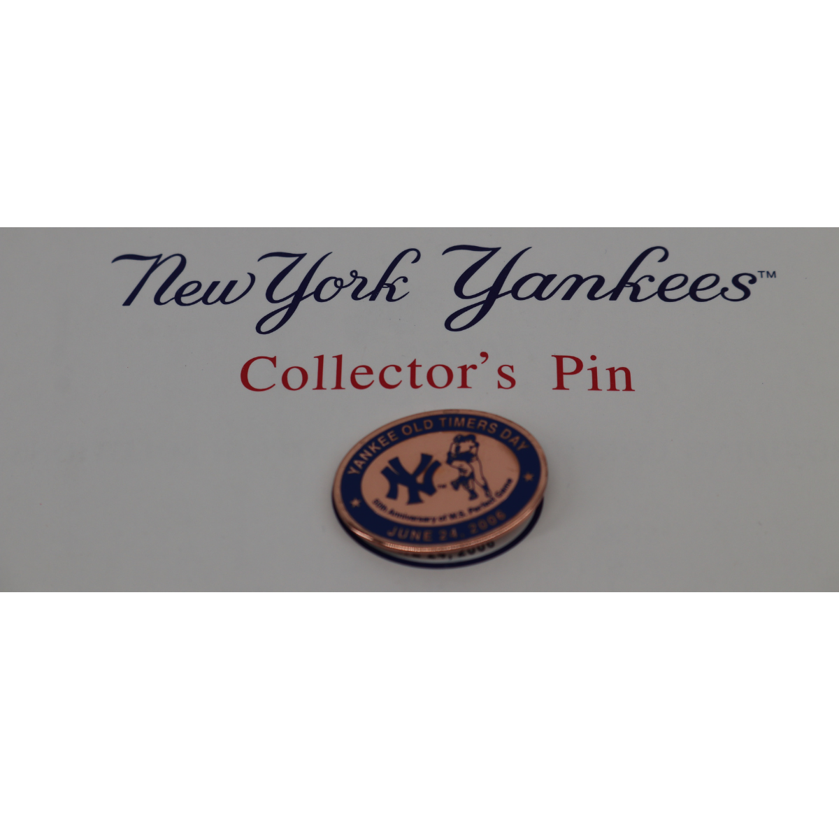Don Larsen Yankees Old Timer's Day 2006 50th Anniversary Perfect Game Pin