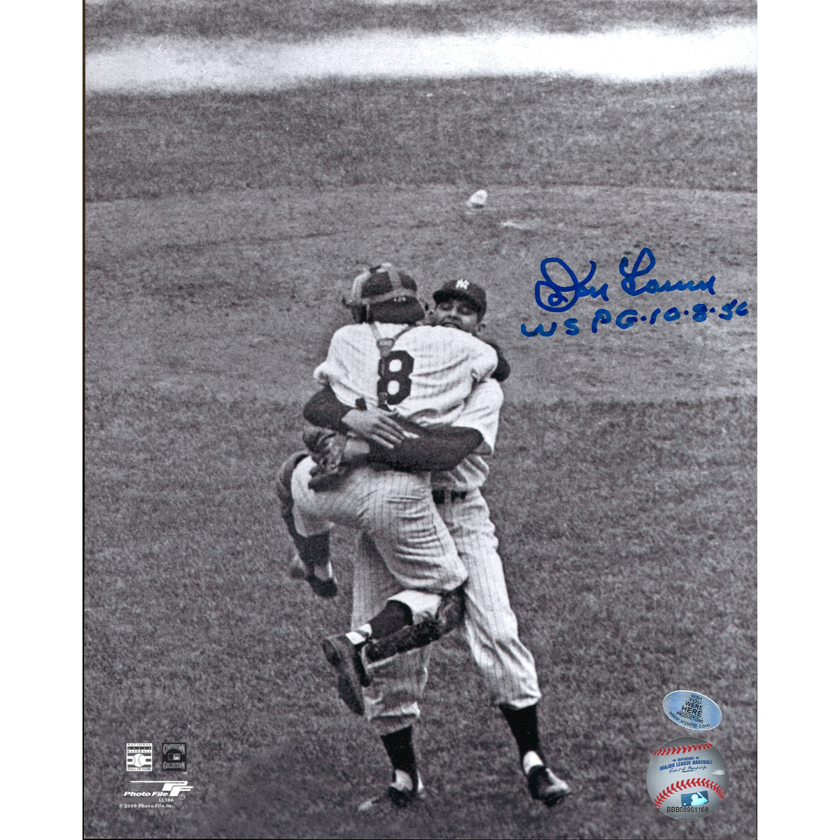 Don Larsen Signed Inscribed 8x10 Wish You Were Here Auth-Powers Sports Memorabilia