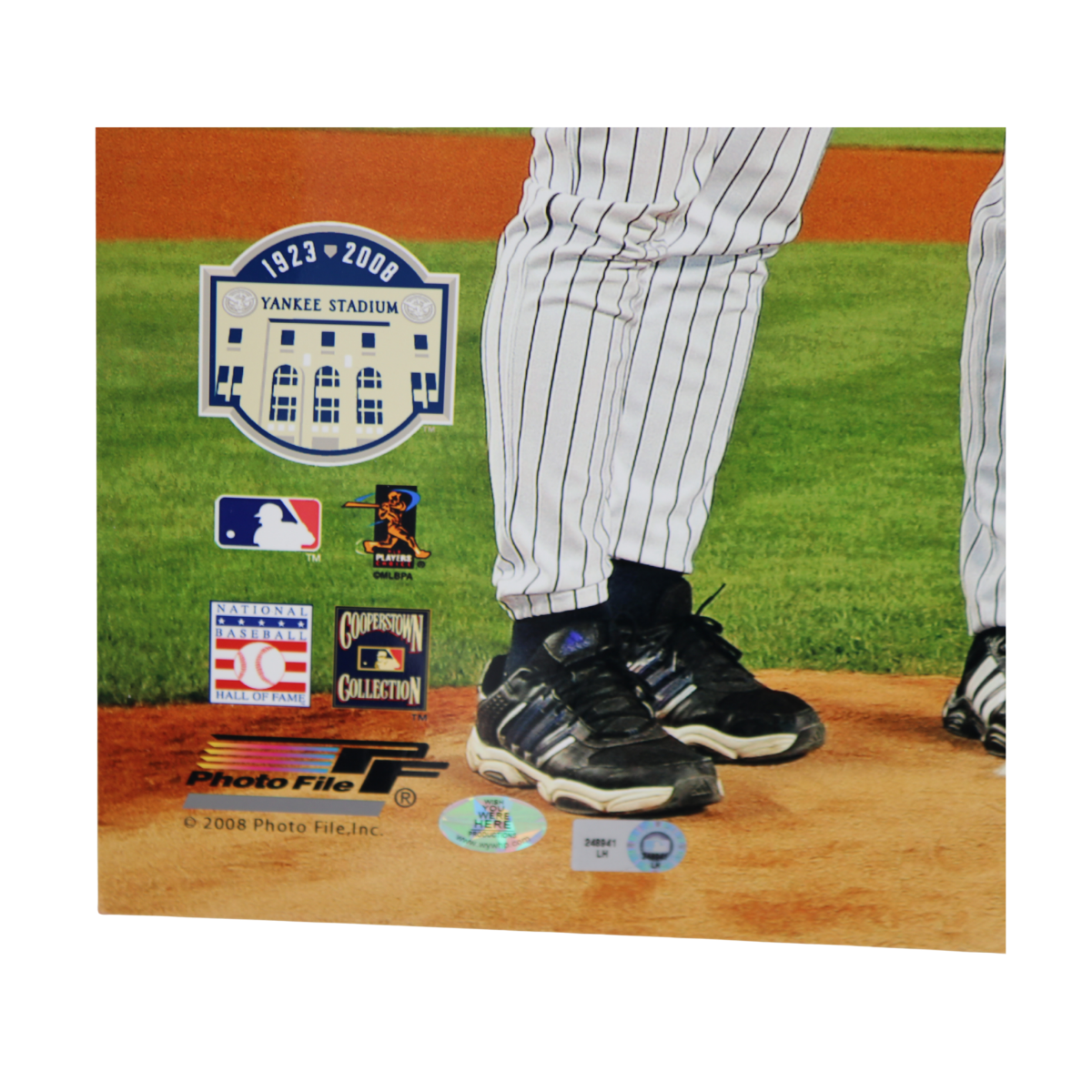 Girardi Cone Larsen Berra Wells Posada Signed Inscribed 16x20-Powers Sports Memorabilia