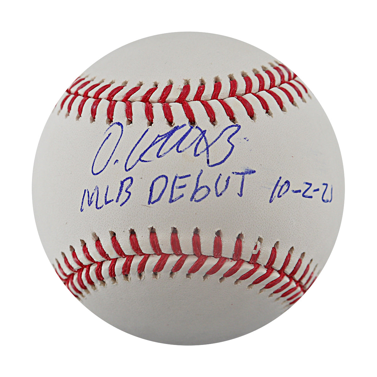 Oneil Cruz Pirates Signed Inscribed MLB Debut 10-2-21 OMLB Baseball Beckett-Powers Sports Memorabilia