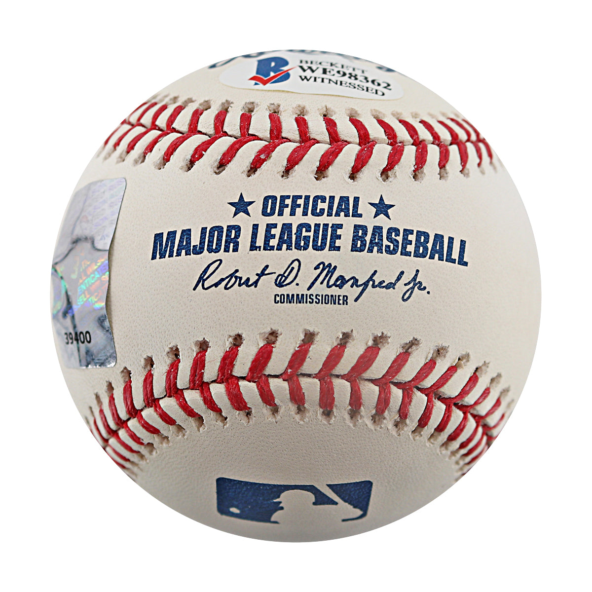 Russell Wilson Seahawks Broncos Giants Signed OMLB Baseball RW Holo-Powers Sports Memorabilia