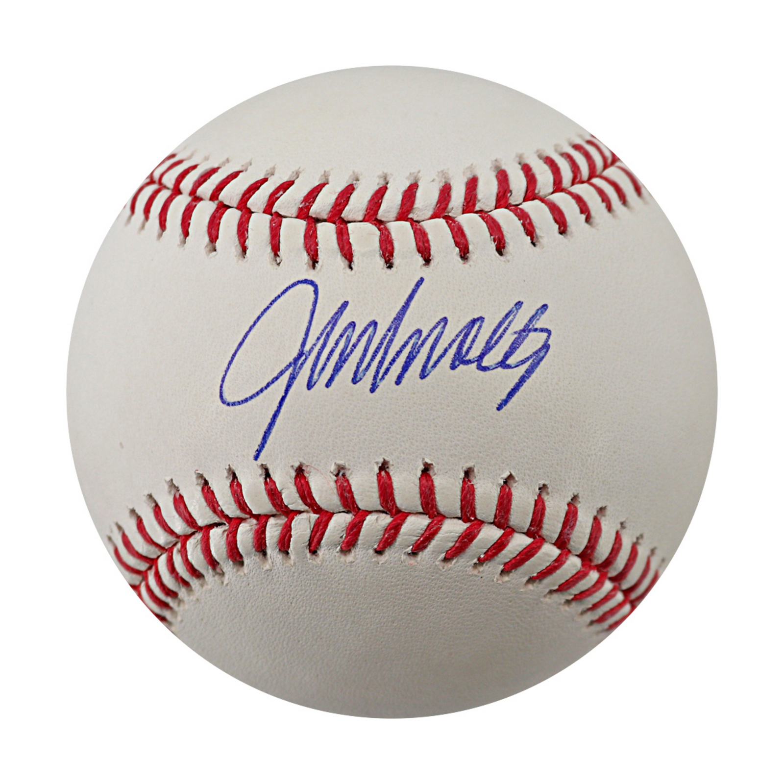 John Smoltz Atlanta Braves Signed OMLB Baseball JSA COA-Powers Sports Memorabilia