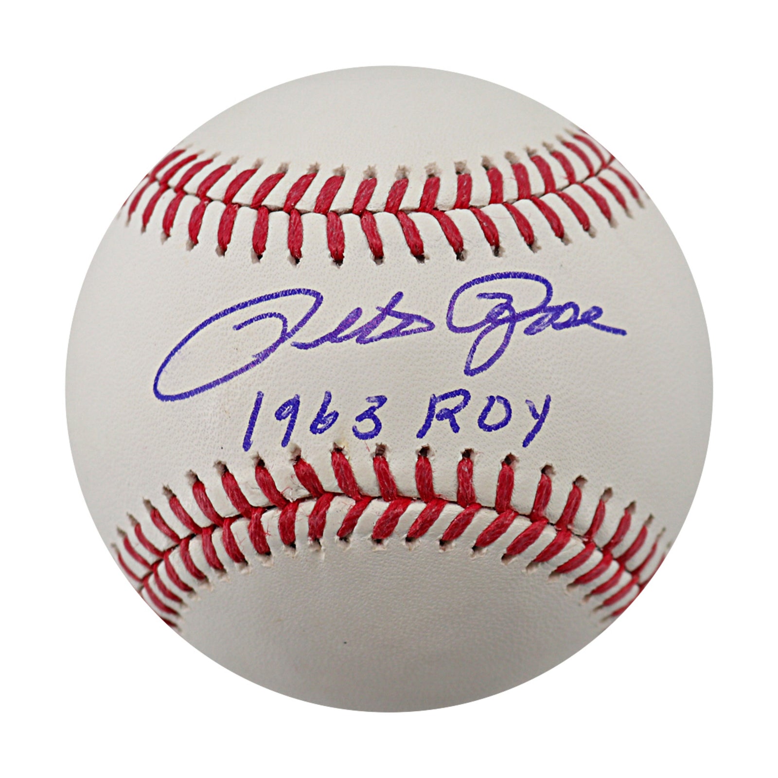 Pete Rose Cincinnati Reds Signed Inscribed ROY OMLB Baseball JSA COA-Powers Sports Memorabilia
