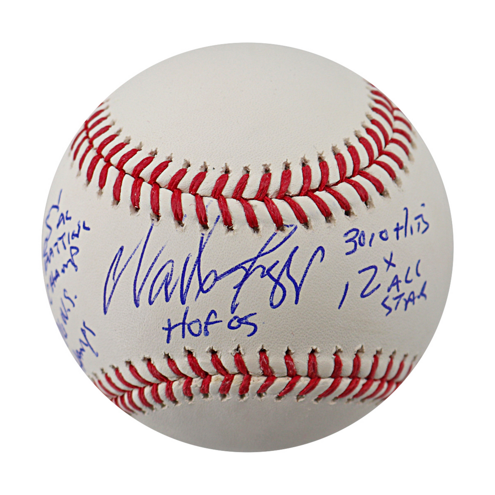 Wade Boggs Red Sox Yankees Signed 5 Inscription OMLB Baseball JSA COA-Powers Sports Memorabilia