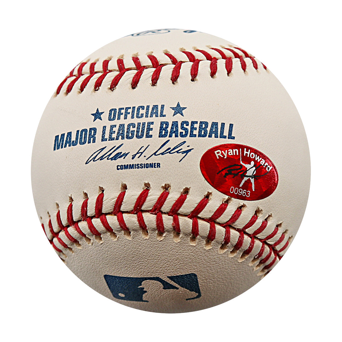 Ryan Howard Philadelphia Phillies Signed Engraved ROMLB Baseball (Ryan Howard Player Holo)