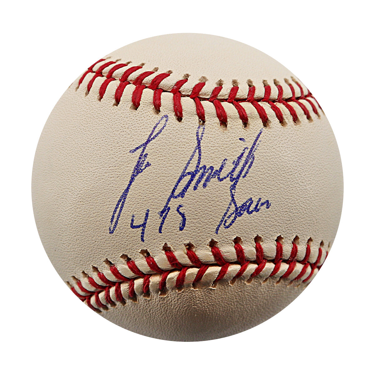 Lee Smith Cubs Cardinals Signed Inscribed ROMLB Baseball (MLB Auth)-Powers Sports Memorabilia