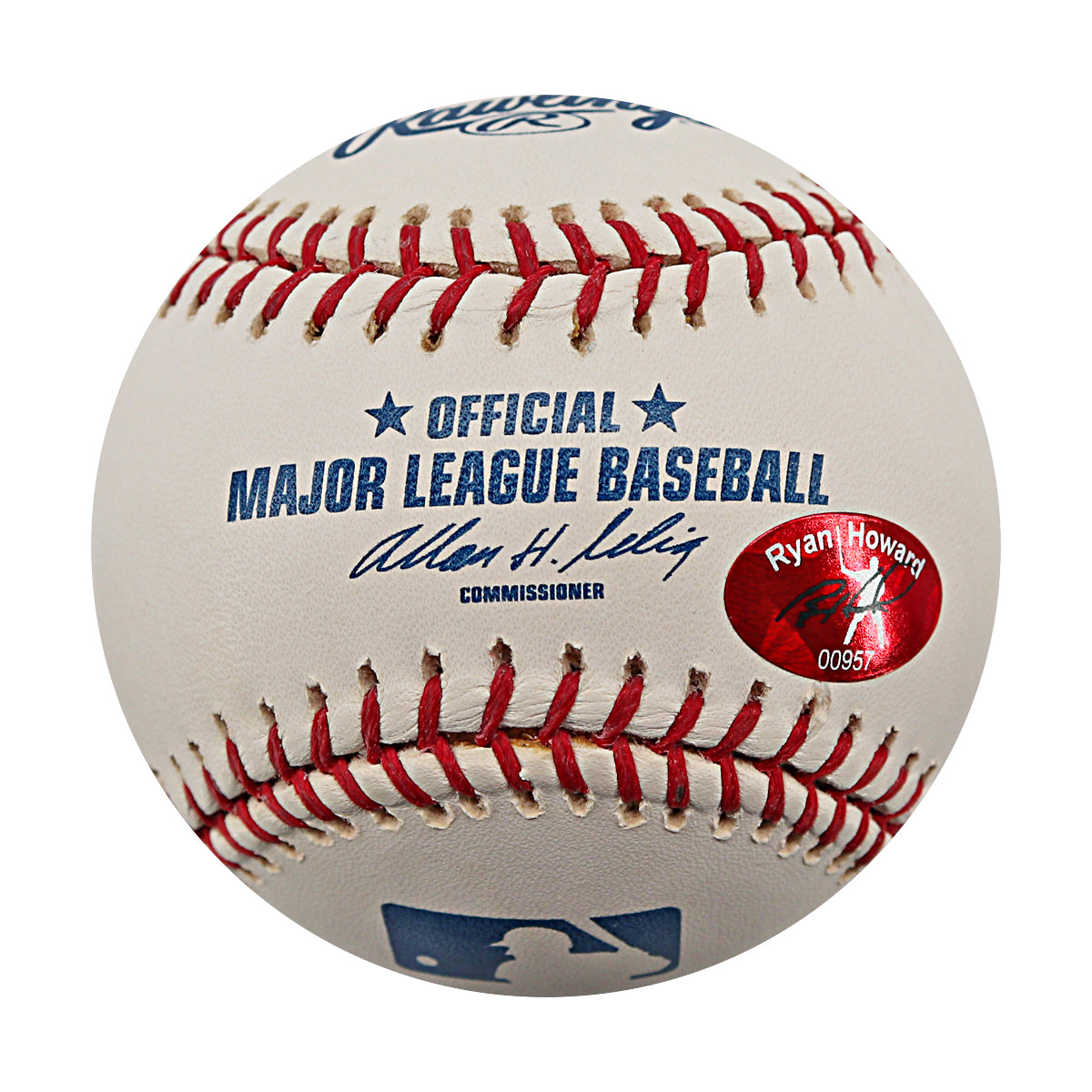 Ryan Howard Philadelphia Phillies Signed ROMLB Baseball (Ryan Howard Player Holo)-Powers Sports Memorabilia