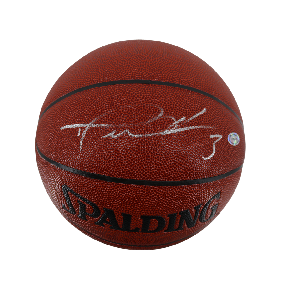 Dwyane Wade Miami Heat Signed Spalding NBA Indoor/Outdoor Basketball (D Wade Holo)-Powers Sports Memorabilia
