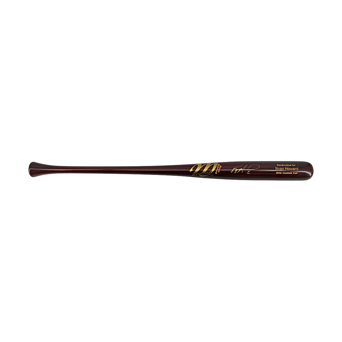 Ryan Howard Philadelphia Phillies Signed Marucci RH6 Custom Bat (Ryan Howard COA)-Powers Sports Memorabilia