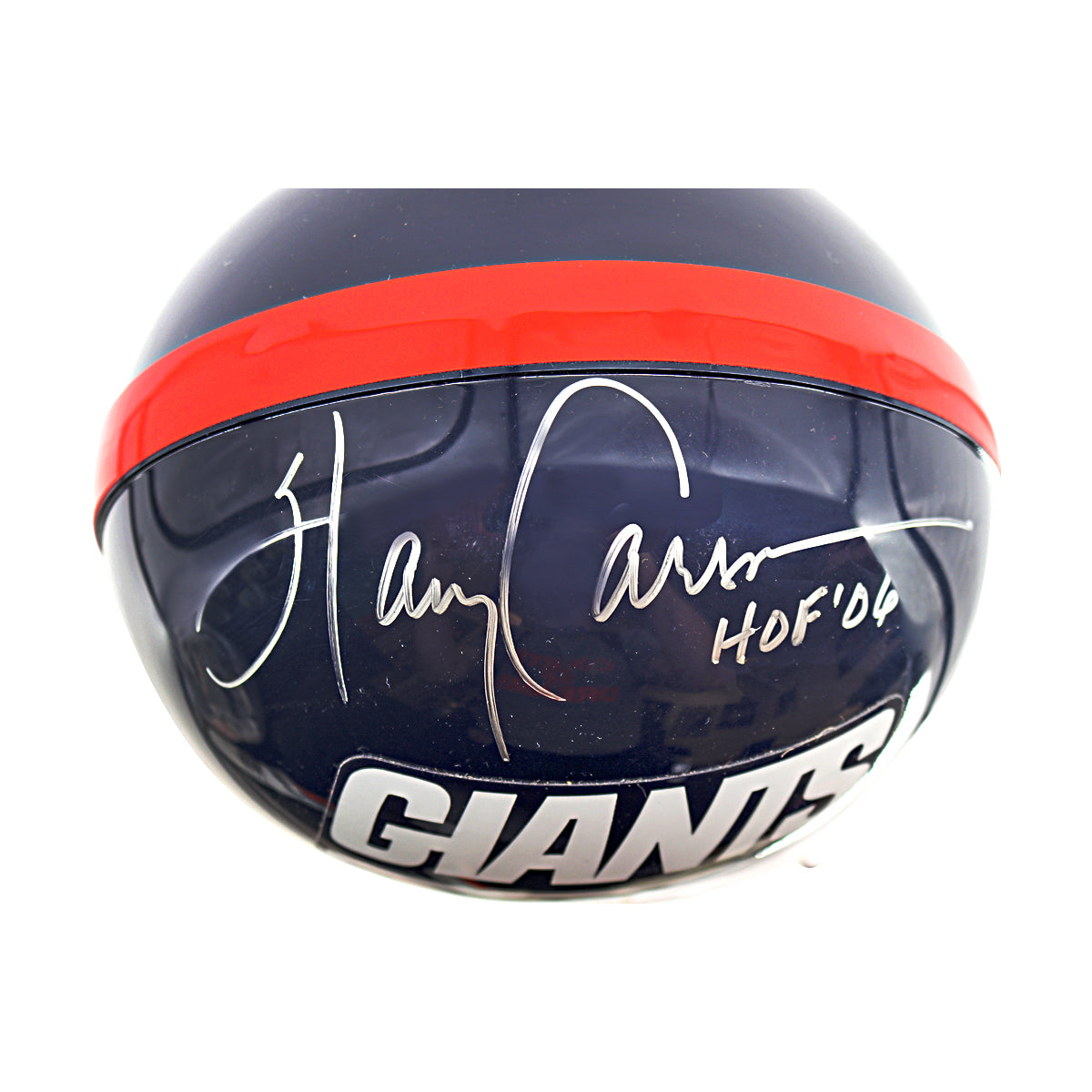Harry Carson New York Giants Signed Inscribed Authentic Full Size Helmet with HOF (Steiner COA)