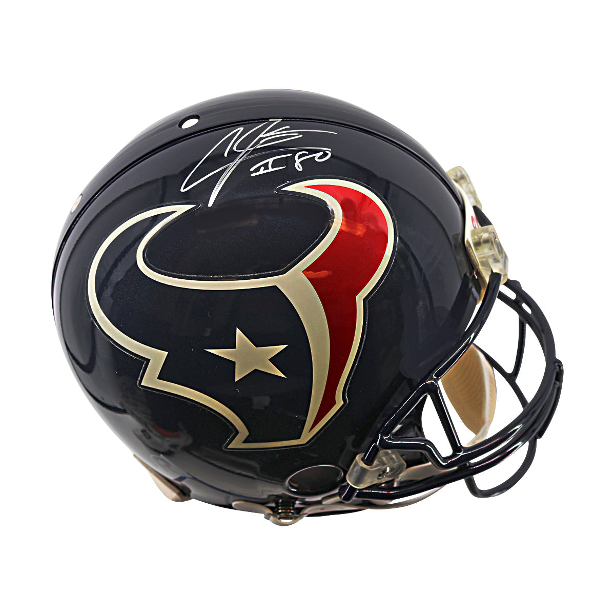 Andre Johnson Houston Texans Signed Authentic Full Size Riddell Helmet (Tri-Star COA)-Powers Sports Memorabilia