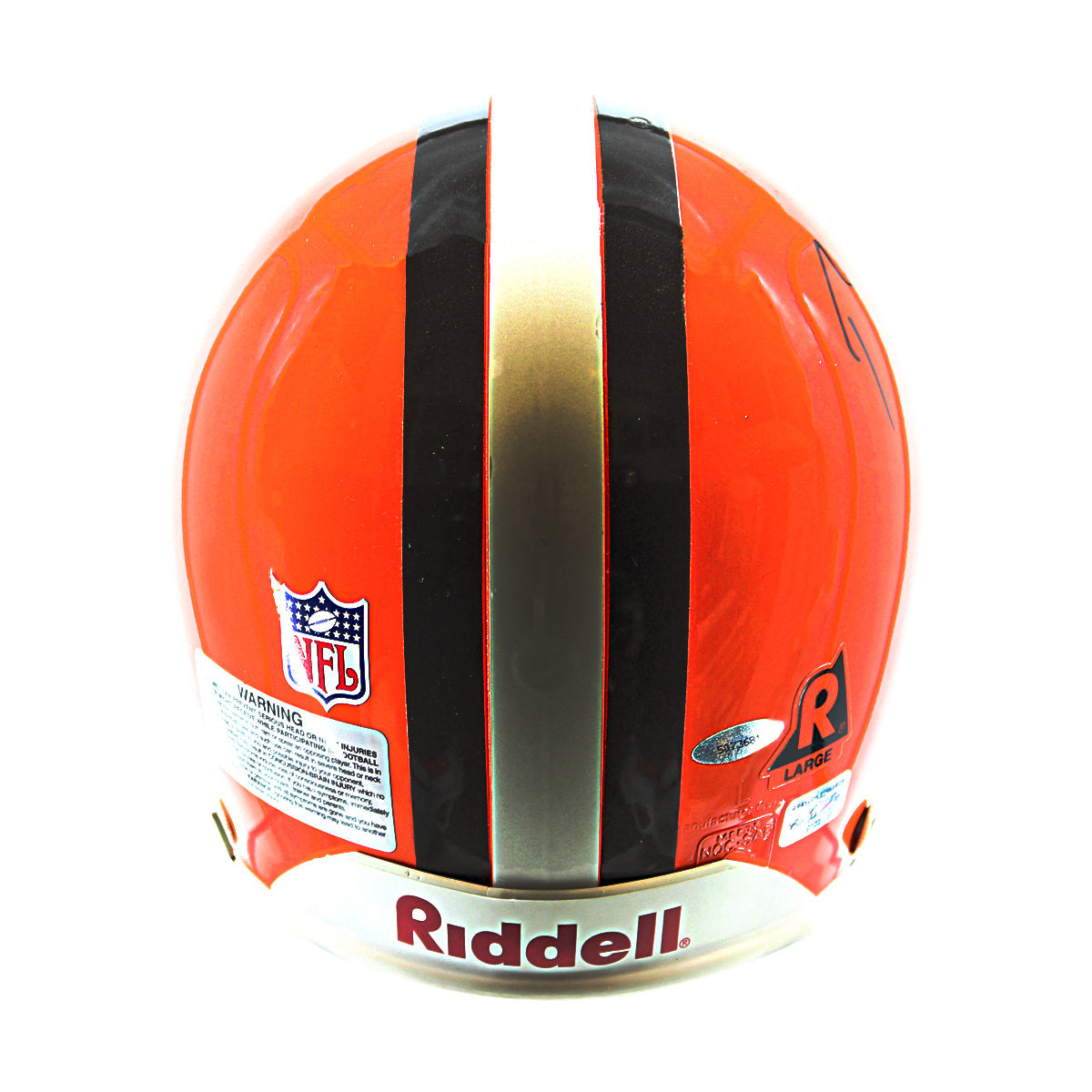 Braylon Edwards Cleveland Browns Signed Authentic Full Size Riddell Helmet (Tri-Star)-Powers Sports Memorabilia