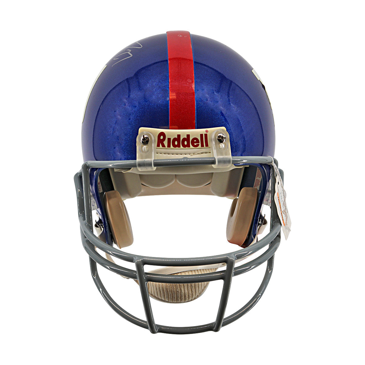 Brandon Jacobs New York Giants Signed Authentic Full Size Riddell Helmet (Steiner COA)-Powers Sports Memorabilia