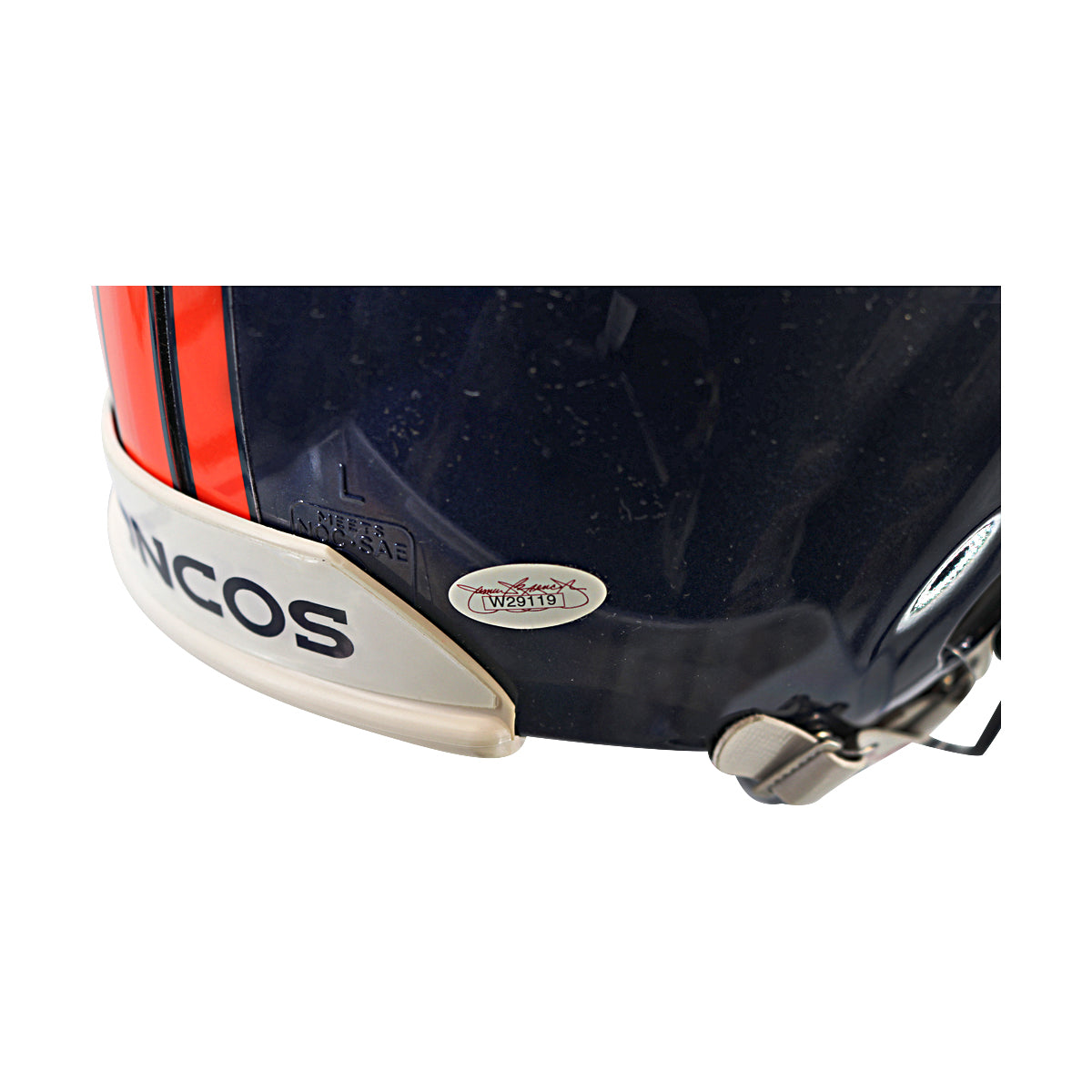 John Elway Denver Broncos Signed Authentic Full Size Riddell Helmet (JSA COA)-Powers Sports Memorabilia