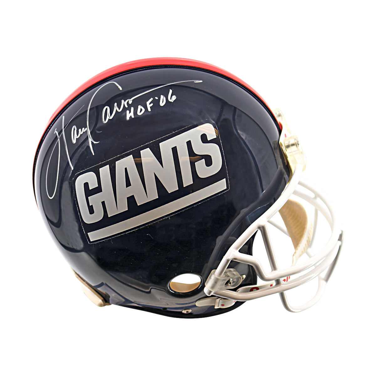 Harry Carson New York Giants Signed Signed Inscribed Authentic Full Size Helmet with HOF (Steiner COA)