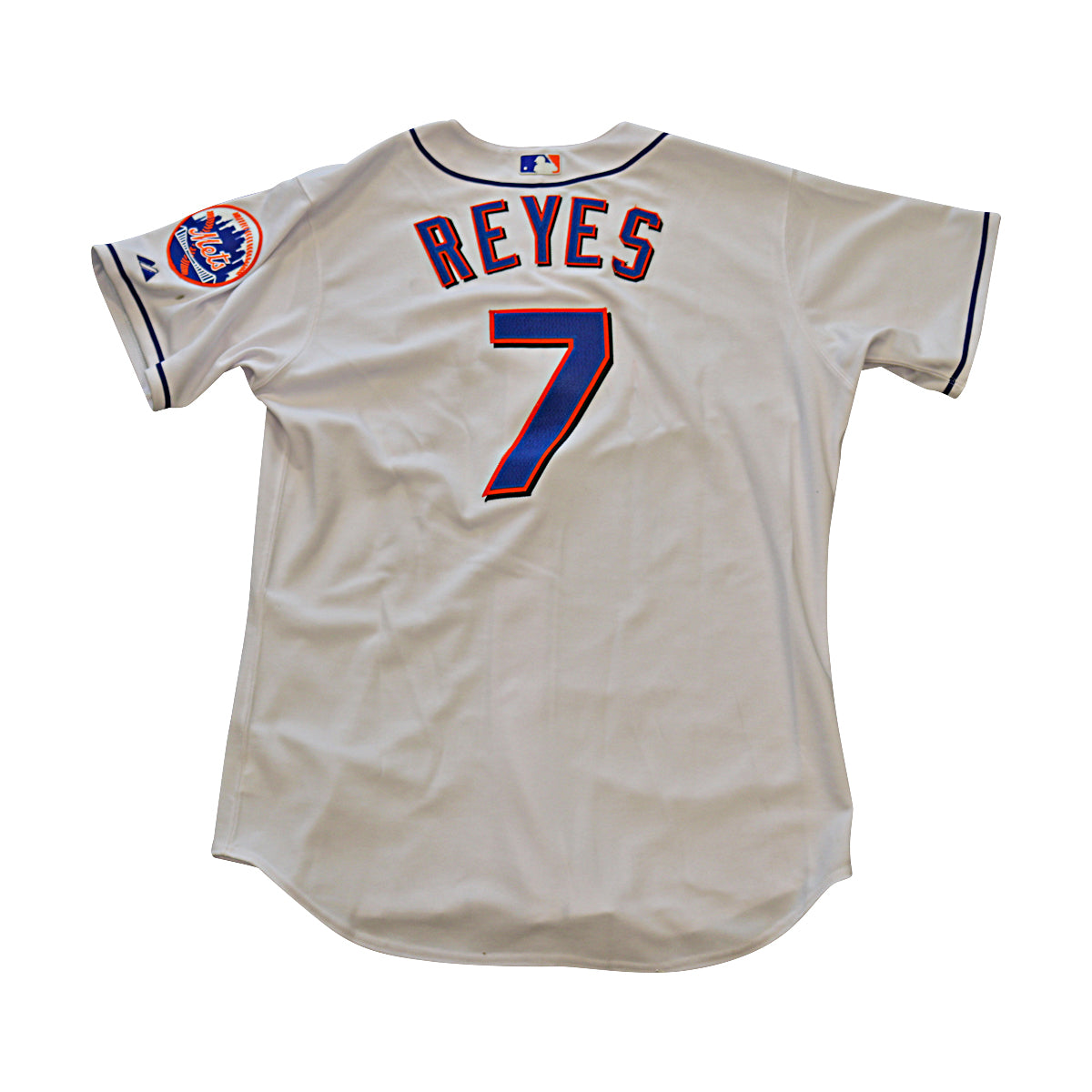 Jose Reyes New York Mets Signed Solid White Authentic Jersey Size: 48 (Steiner COA)-Powers Sports Memorabilia