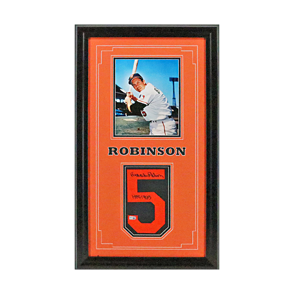Brooks Robinson Baltimore Orioles Signed Framed Jersey Number Collage (MLB Auth)-Powers Sports Memorabilia
