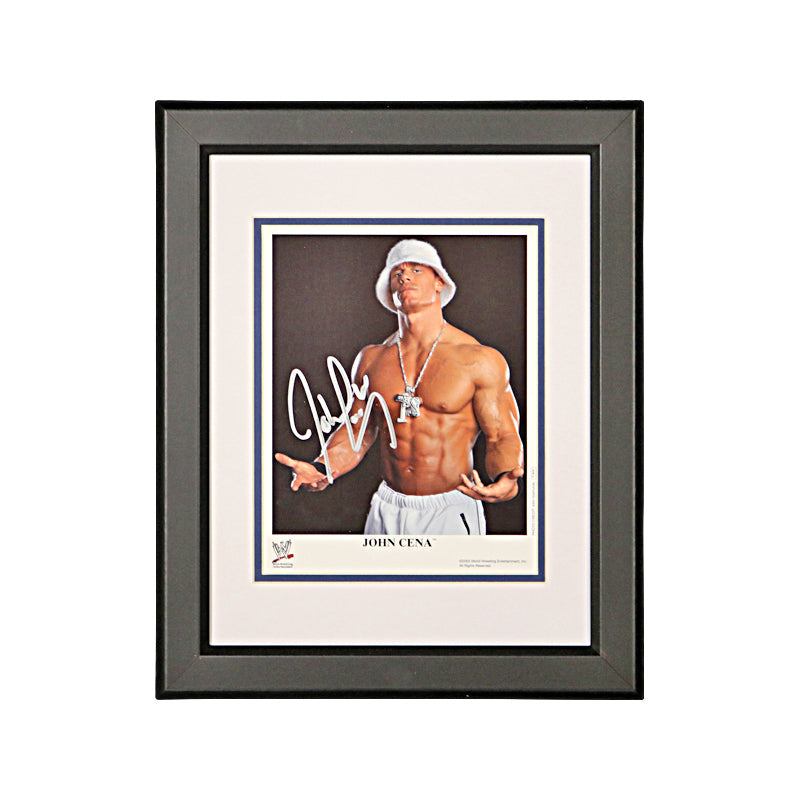 John Cena WWE Signed and Framed 8x10 Photo-Powers Sports Memorabilia