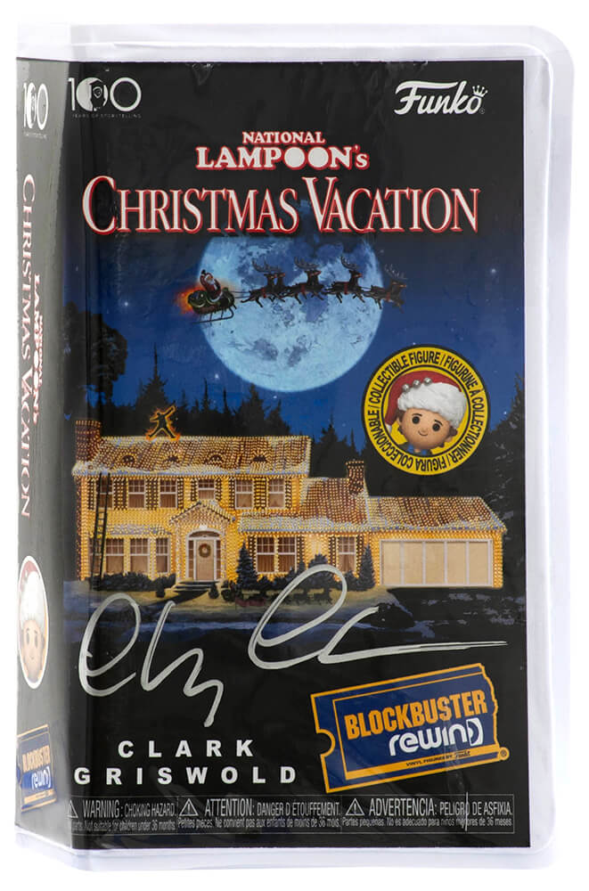 Chevy Chase Autographed Christmas Vacation Clark Griswold Blockbuster-Powers Sports Memorabilia