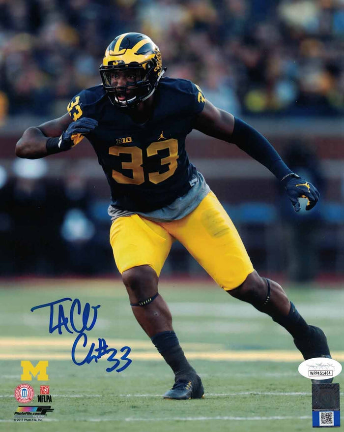 Taco Charlton Signed Michigan Wolverines 8x10 Photo – JSA Authenticated-Powers Sports Memorabilia