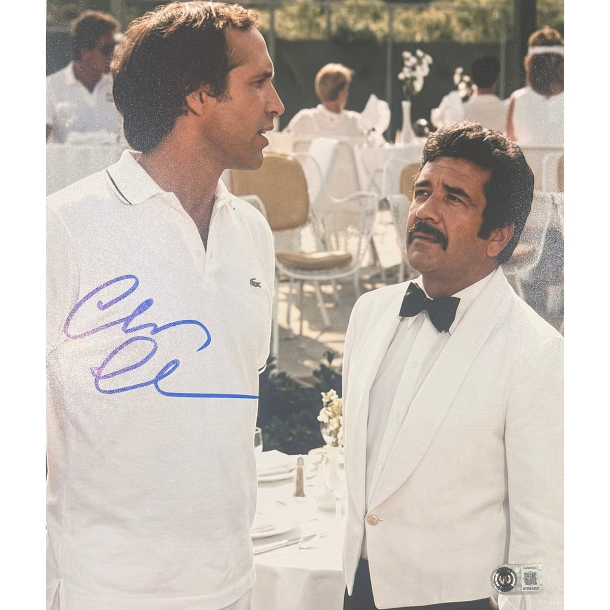 Chevy Chase Signed Caddy Shack 11x14 Photo Beckett WIT-Powers Sports Memorabilia
