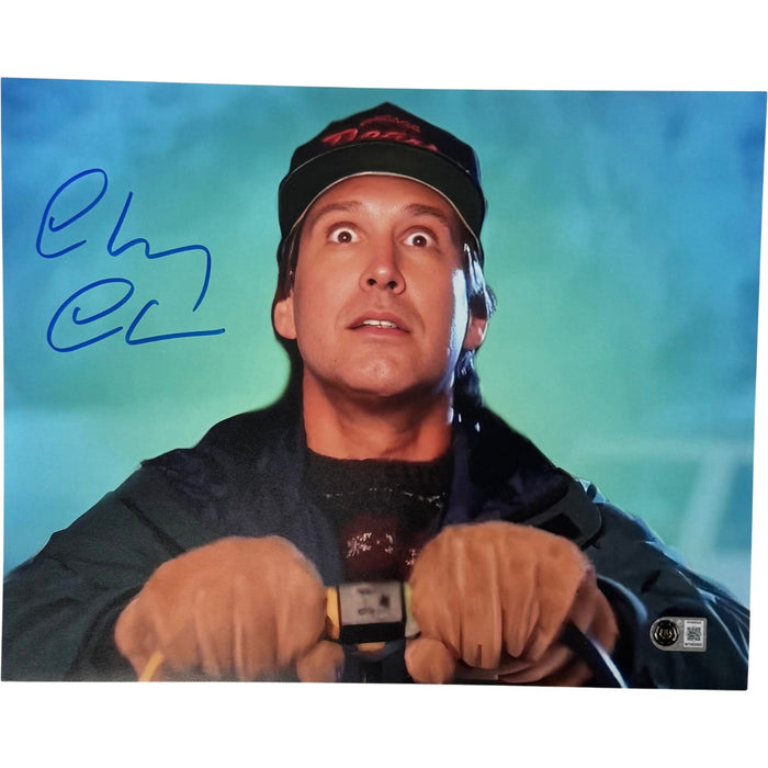 Chevy Chase Signed Christmas Vacation 11x14 Photo – Beckett Witness Authenticated-Powers Sports Memorabilia