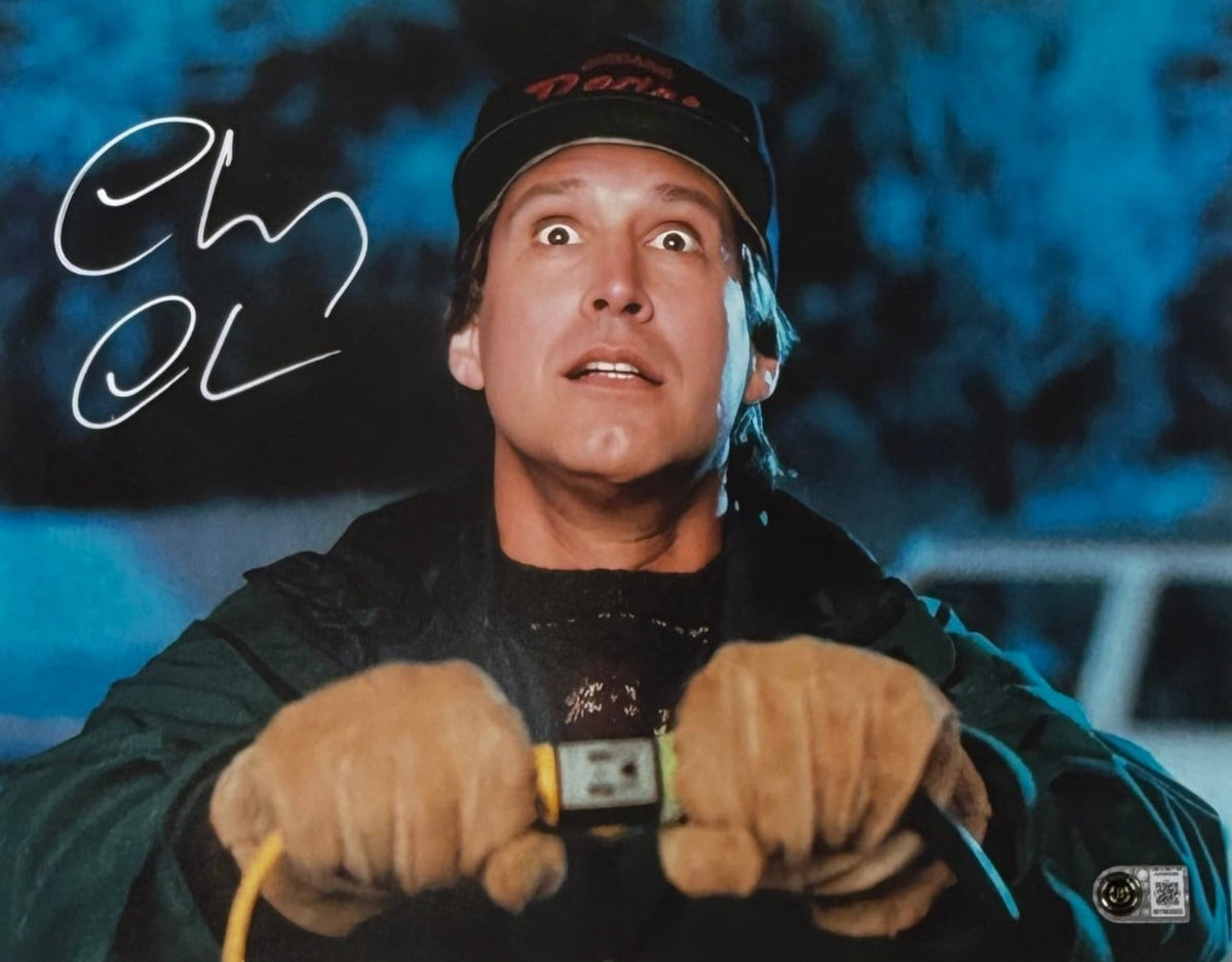 Chevy Chase Autographed Christmas Vacation 11x14 Photo Beckett WIT-Powers Sports Memorabilia