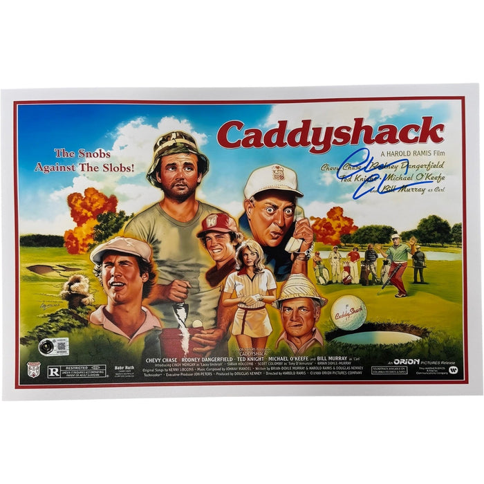 Chevy Chase Signed Caddy Shack 11x17 Photo – Beckett Witness Authenticated-Powers Sports Memorabilia