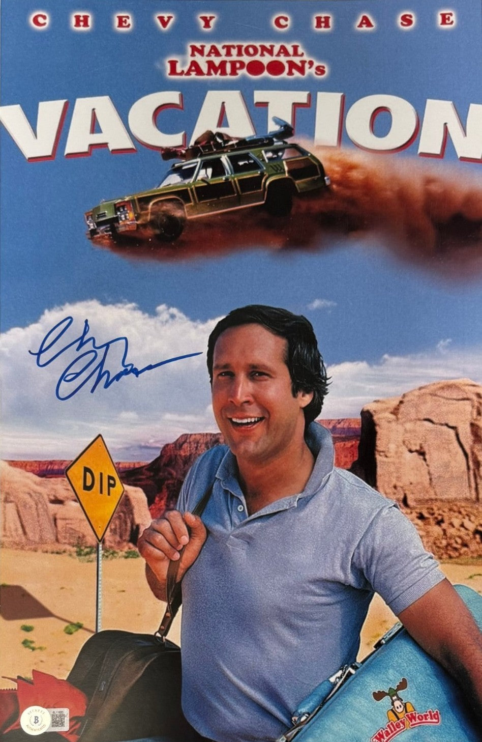 Chevy Chase Vacation Signed 11x14 Photo - 11x17 Beckett WIT Beckett - 58280-Powers Sports Memorabilia