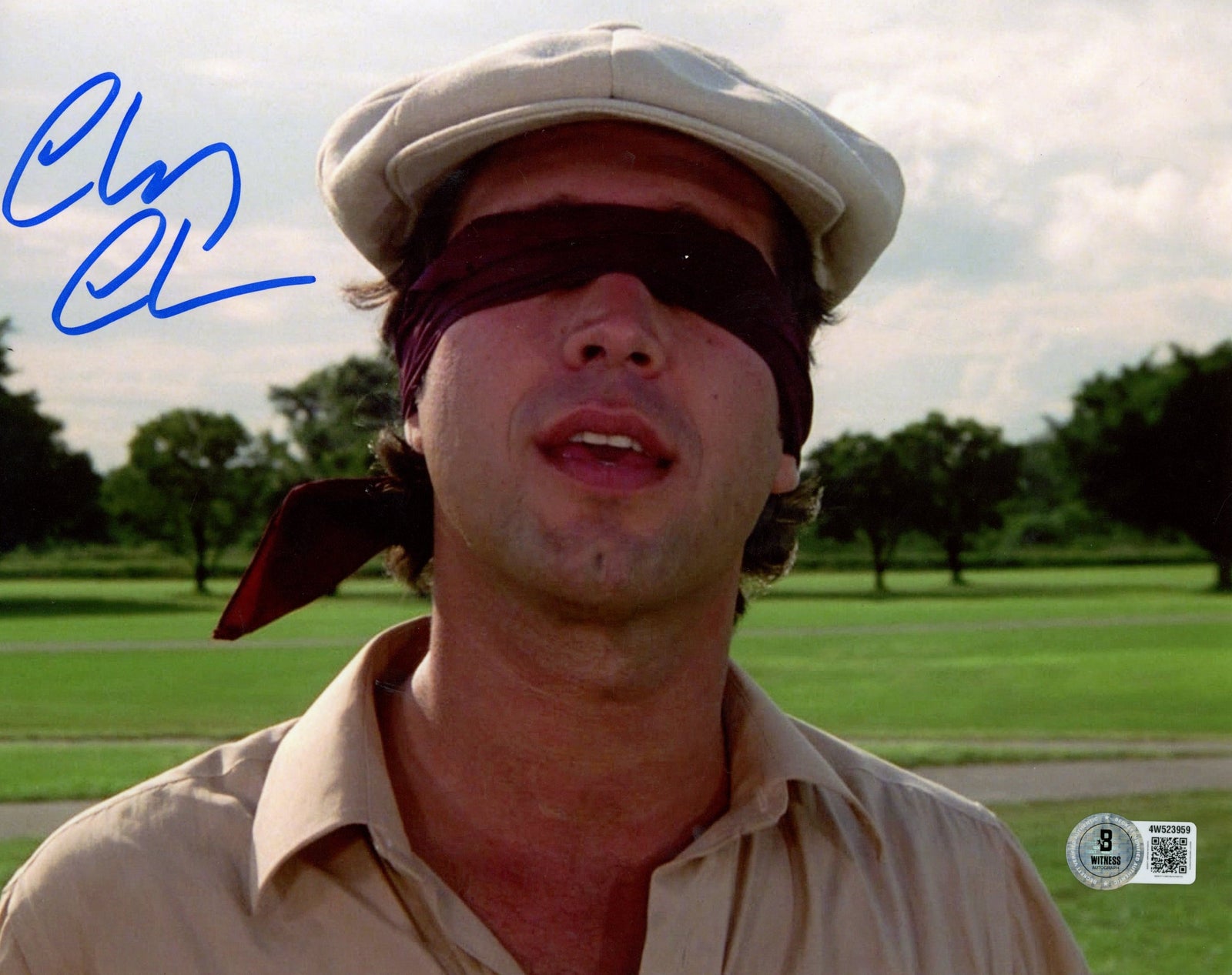 Chevy Chase Signed Caddy Shack 8x10 Photo – Beckett Authenticated-Powers Sports Memorabilia