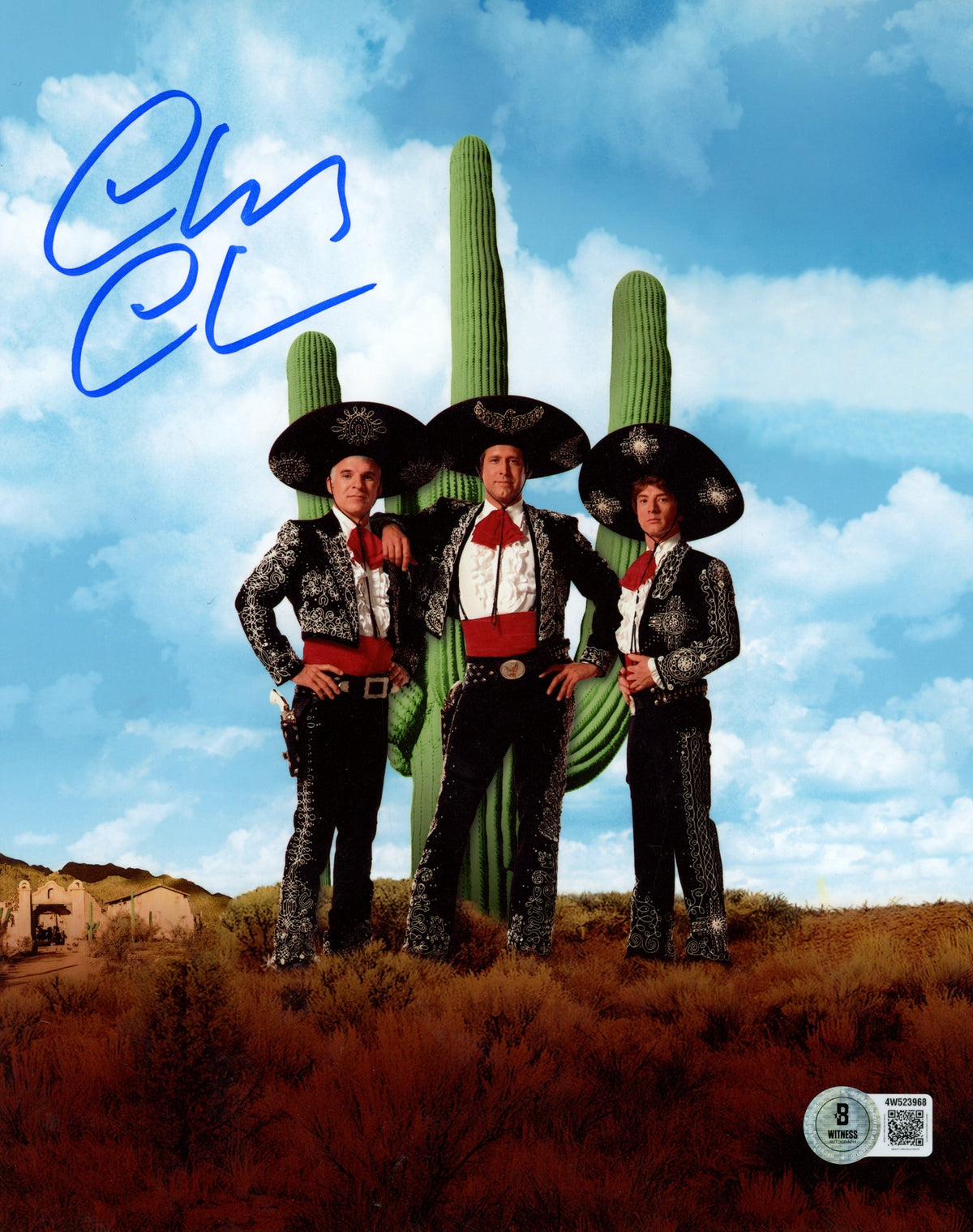 Chevy Chase Three Amigos Signed 8x10 Photo-Powers Sports Memorabilia