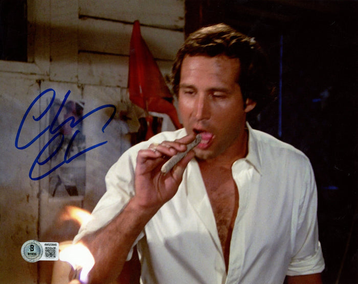 Chevy Chase Autographed Caddy Shack 8x10 Photo – Beckett Authenticated-Powers Sports Memorabilia