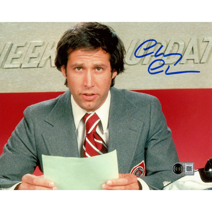 Chevy Chase Signed Saturday Night Live 8x10 Photo Beckett WIT-Powers Sports Memorabilia