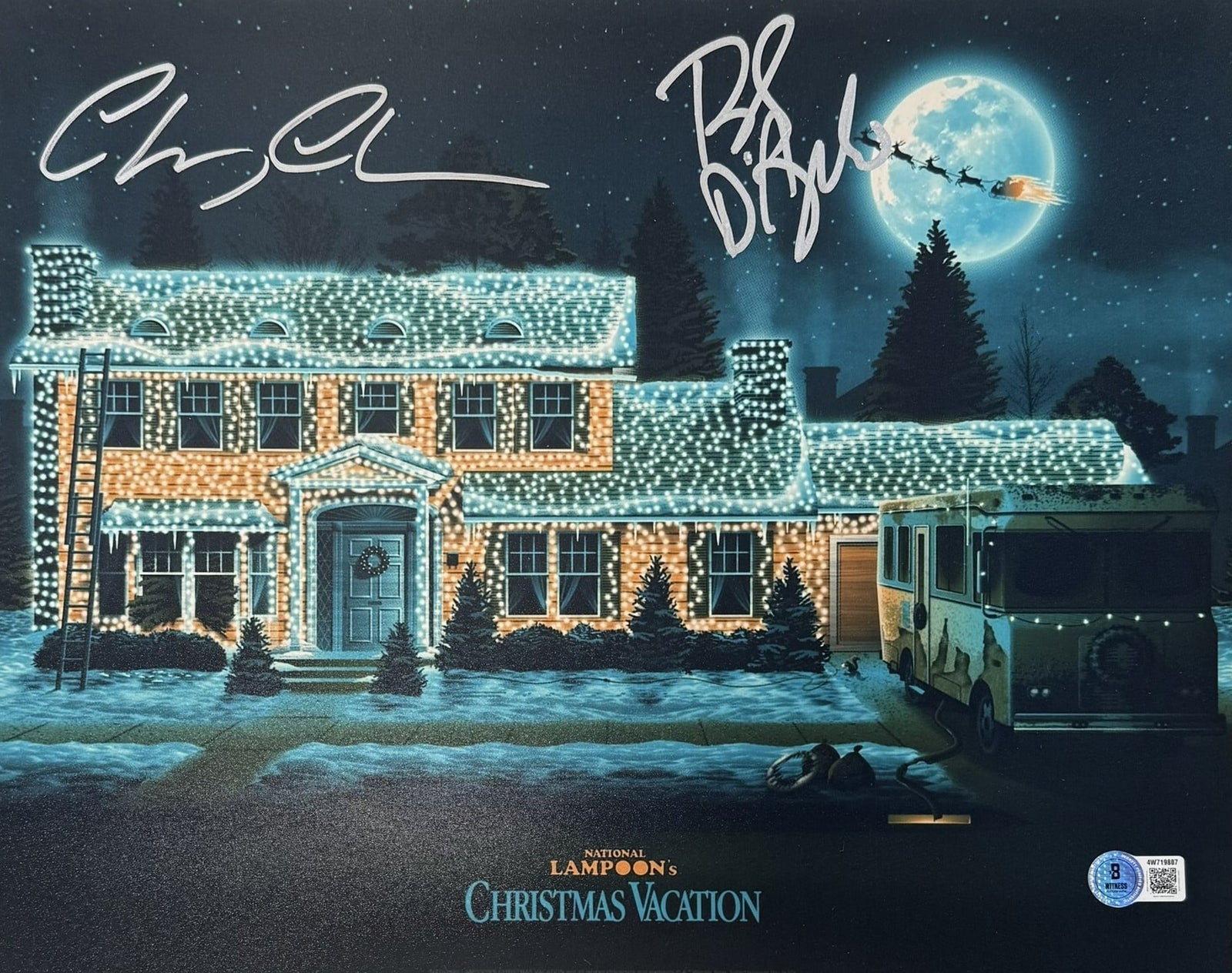 Chevy Chase Beverly D'Angelo Signed Christmas Vacation 11x14 Photo – Beckett Authenticated-Powers Sports Memorabilia