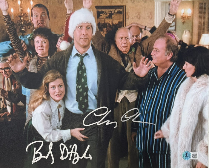 Chevy Chase Beverly D'Angelo Autographed Christmas Vacation 11x14 Photo – Beckett Authenticated-Powers Sports Memorabilia
