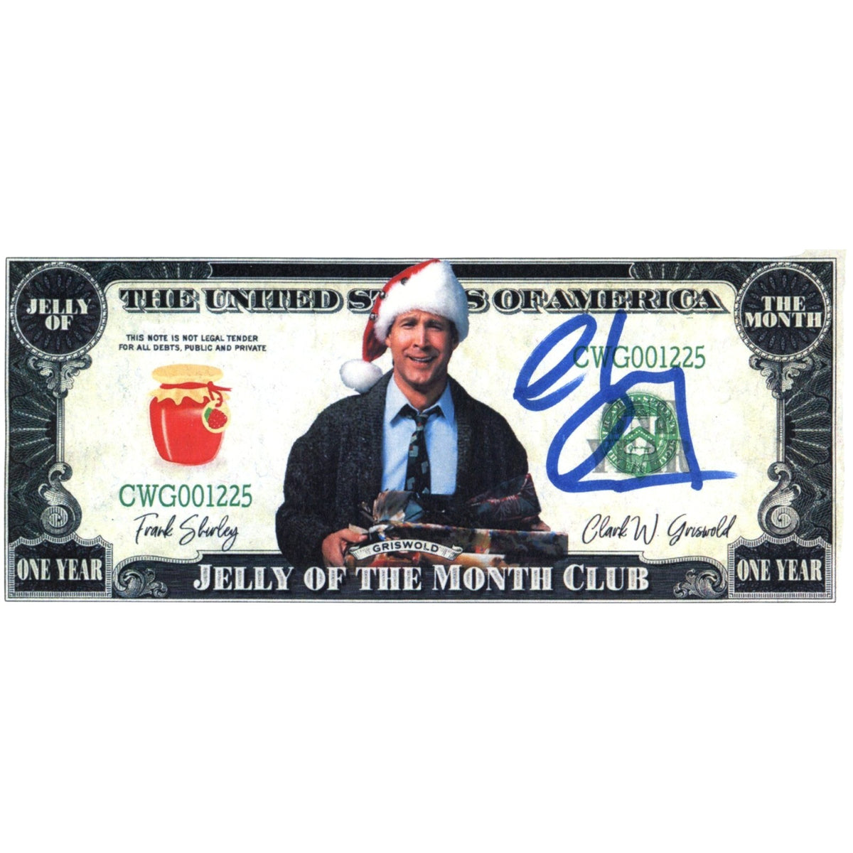 Chevy Chase Christmas Vacation Signed Mini Helmet - Dollar Bill Beckett WIT Beckett-Powers Sports Memorabilia