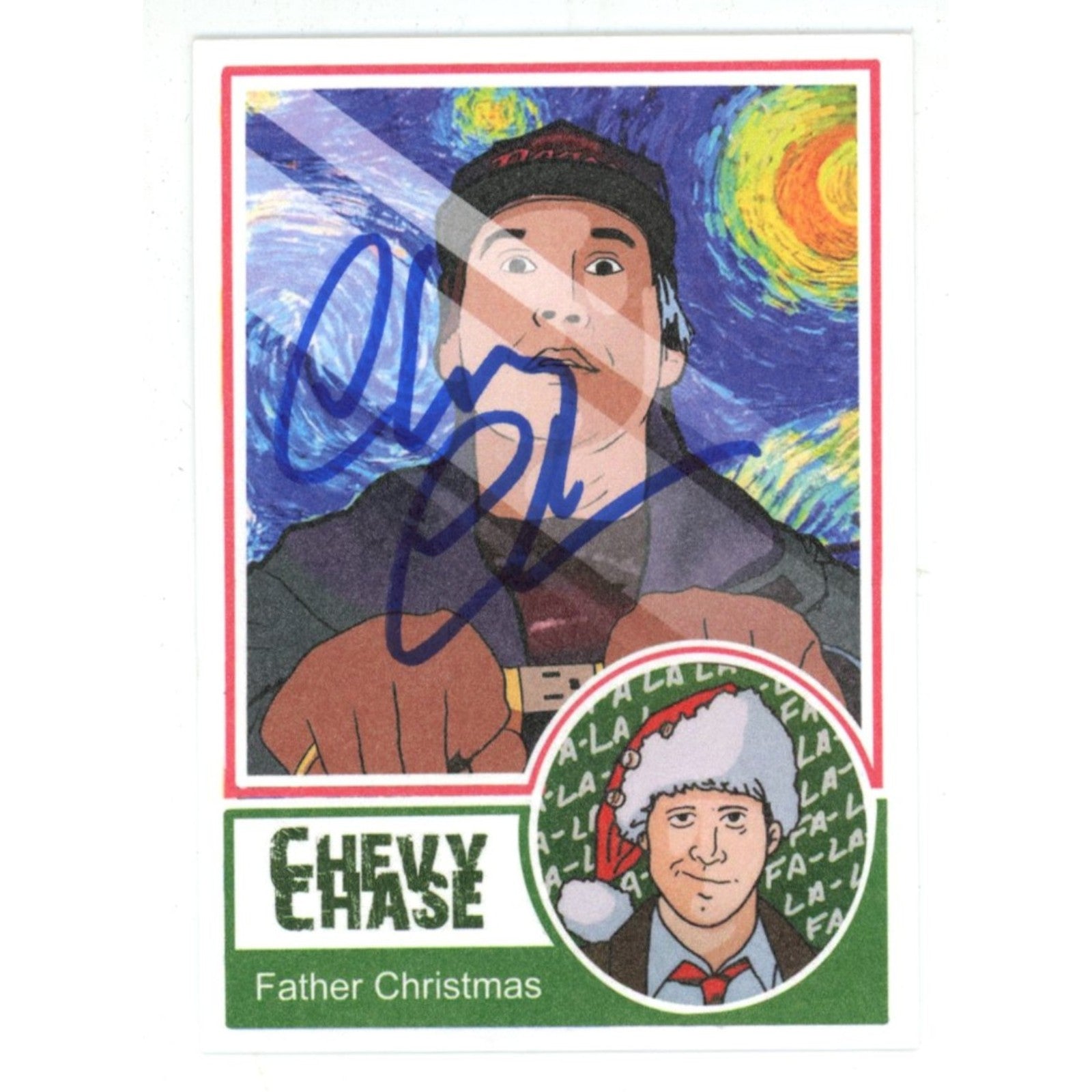 Chevy Chase Christmas Vacation Trading Signed Card Beckett WIT 58271 Beckett-Powers Sports Memorabilia