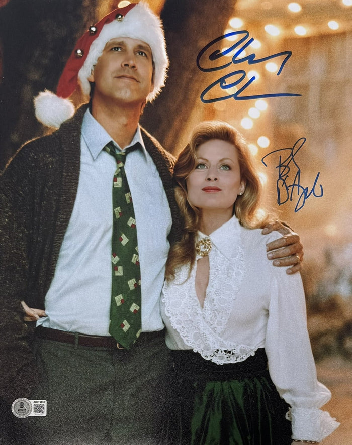 Chevy Chase Beverly D'Angelo Hand-Signed Christmas Vacation 11x14 Photo – Beckett Authenticated-Powers Sports Memorabilia