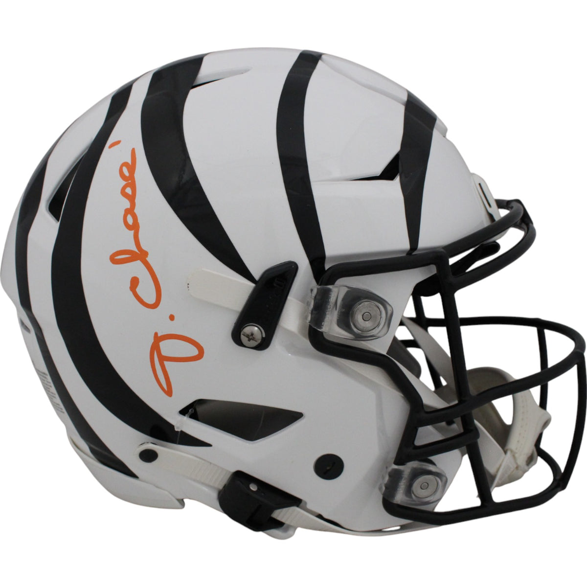 JaMarr Chase Cincinnati Bengals 24 STS Signed Mini Helmet-Powers Sports Memorabilia