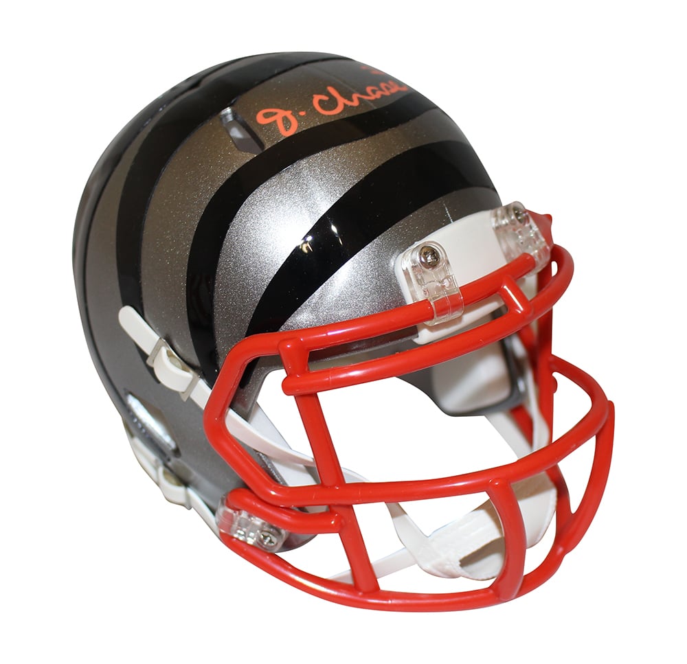 Ja'Marr Chase Cincinnati Bengals Signed Mini Helmet - Flash Beckett Beckett-Powers Sports Memorabilia
