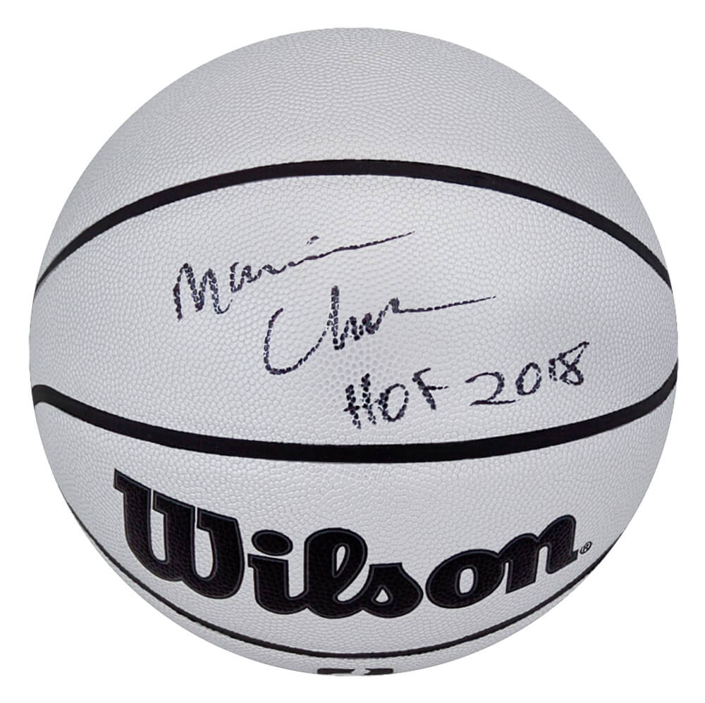 Maurice Cheeks Autographed Wilson Platinum Full Size NBA Basketball-Powers Sports Memorabilia
