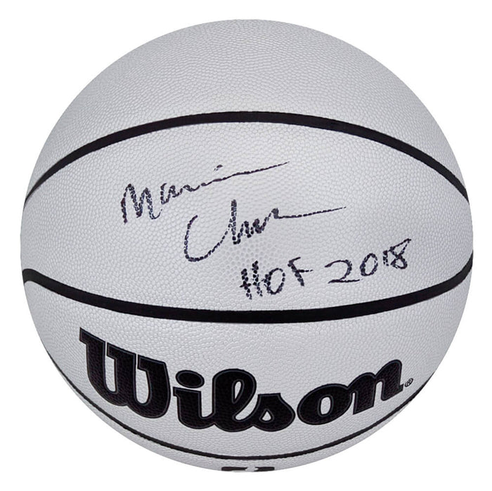 Maurice Cheeks Autographed Wilson Platinum Full Size NBA Basketball-Powers Sports Memorabilia