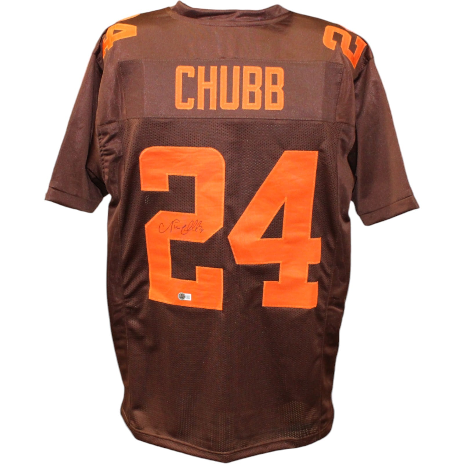 Nick Chubb Signed Pro Style Jersey – Beckett Authenticated-Powers Sports Memorabilia