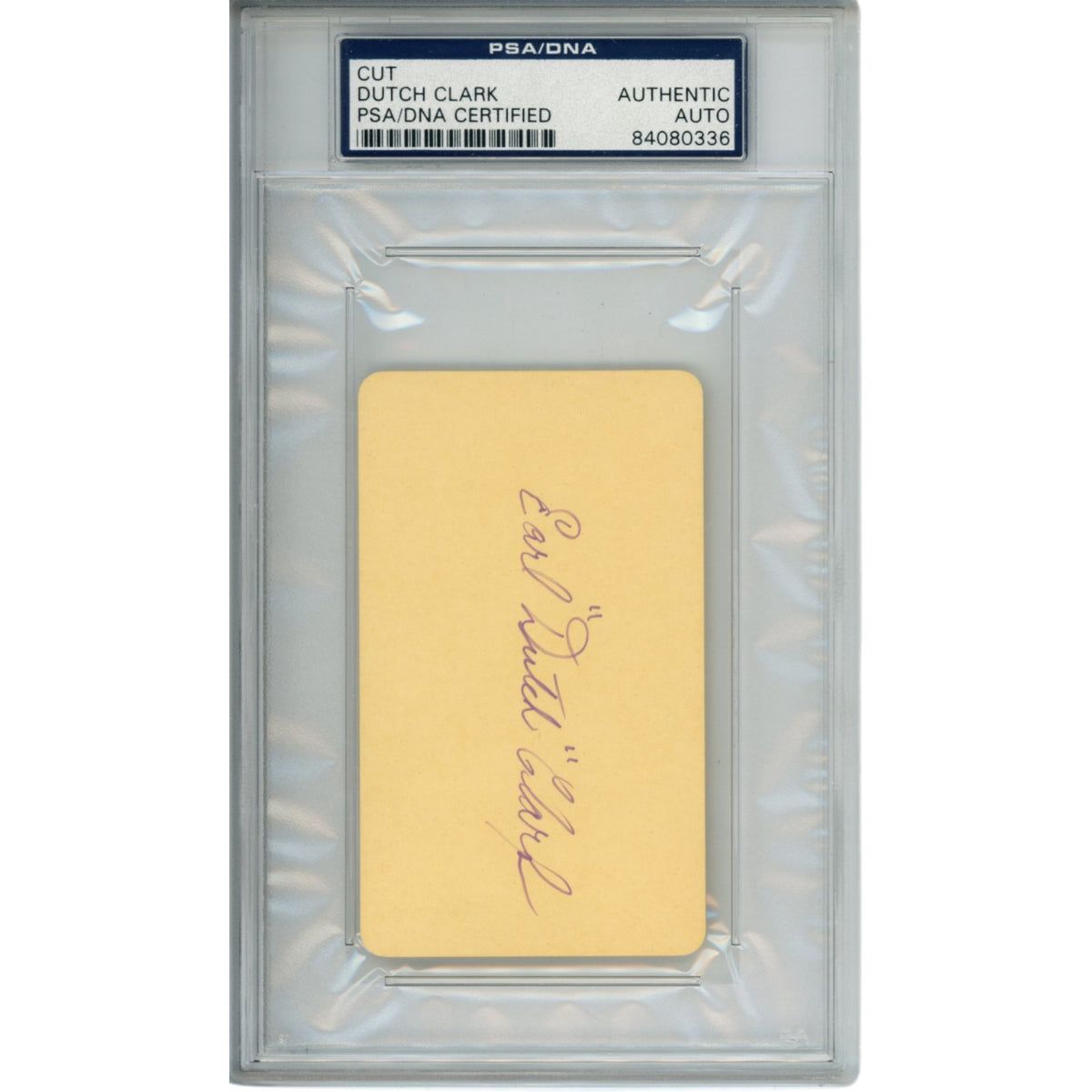 Earl "Dutch" Clark Detroit Lions Signed Mini Helmet - Cut PSA Slabbed PSA-Powers Sports Memorabilia