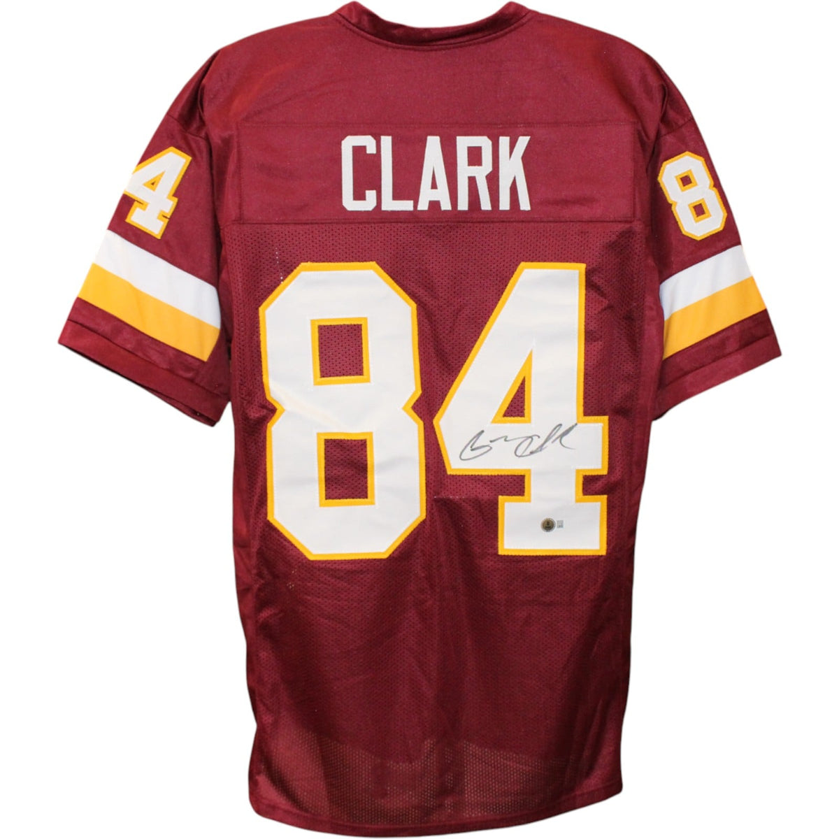 Gary Clark Signed Pro Style Red XL Jersey – Beckett Witness Authenticated-Powers Sports Memorabilia