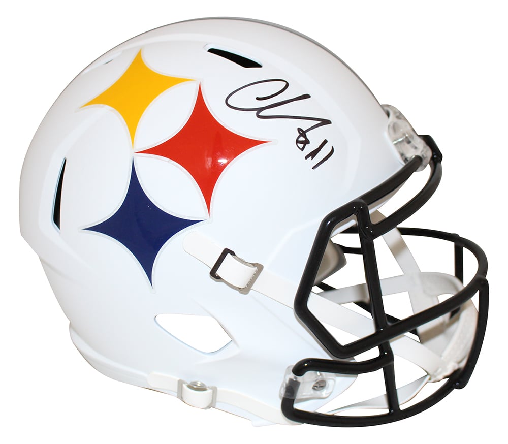 Chase Claypool Pittsburgh Steelers Signed Full Size Helmet - F/S AMP Beckett-Powers Sports Memorabilia