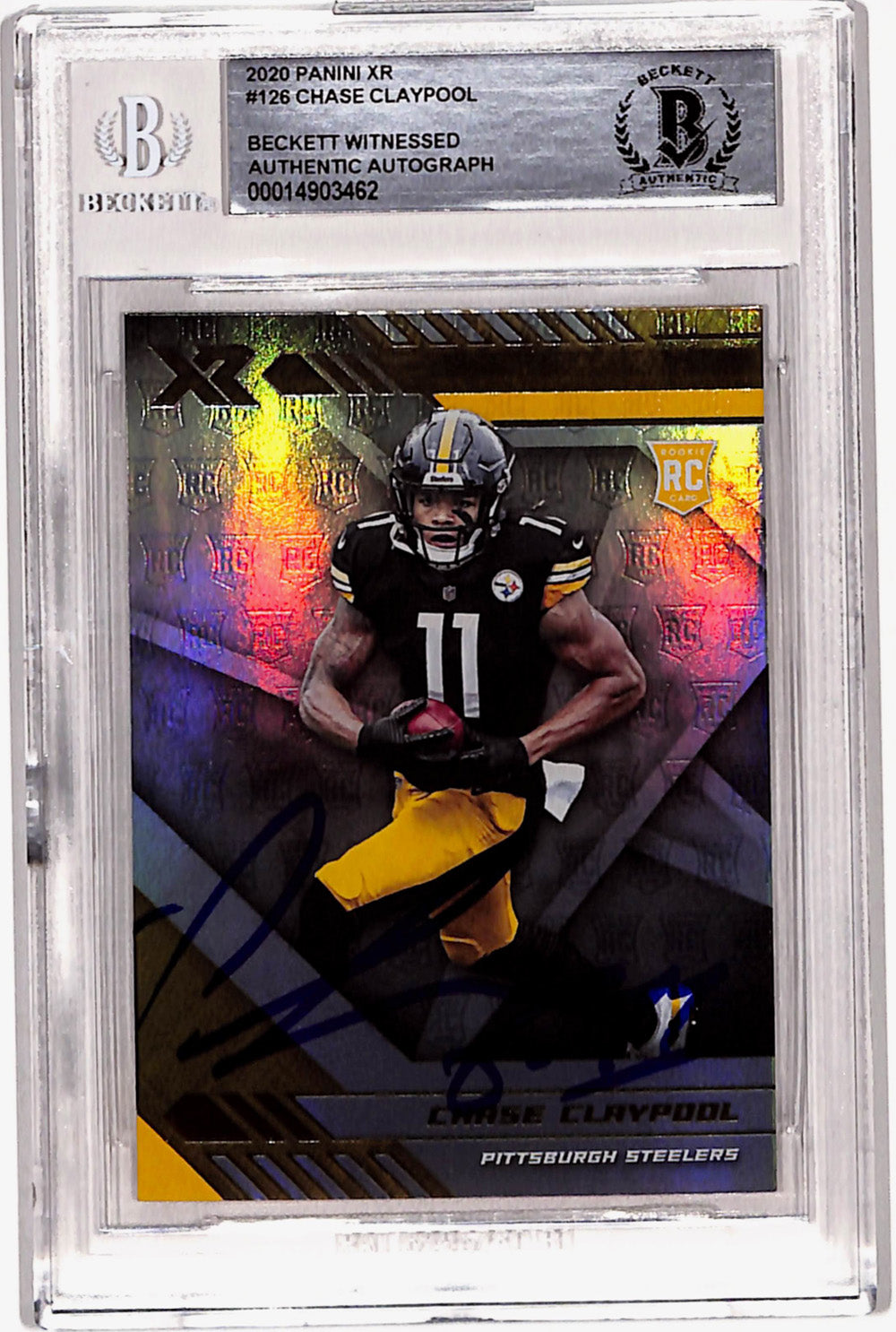 Chase Claypool 2020 Panini XR #126 Rookie Signed Card-Powers Sports Memorabilia