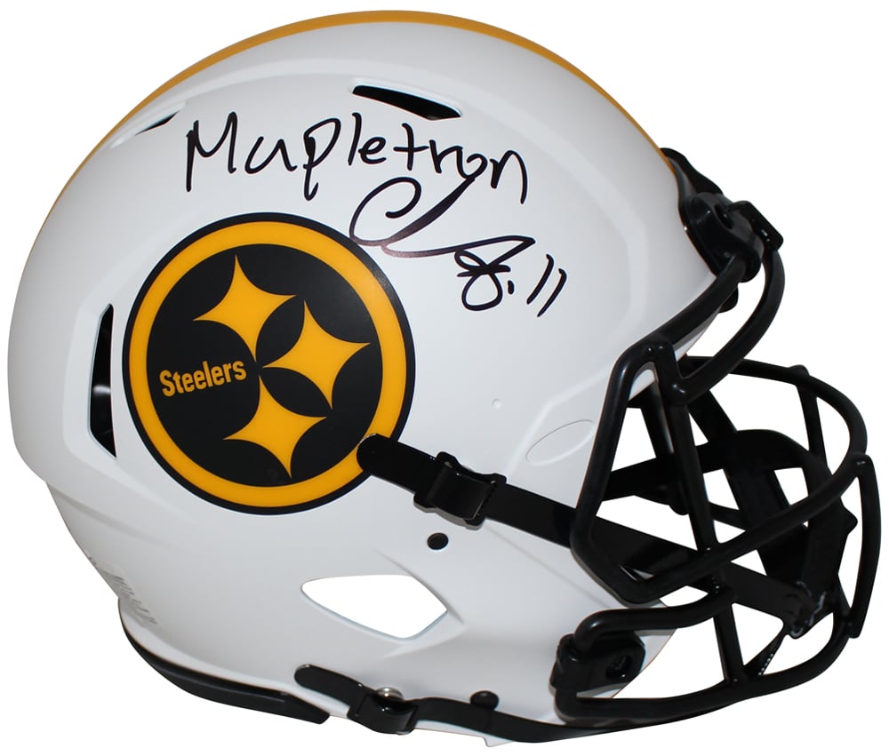 Chase Claypool Pittsburgh Steelers Authentic Lunar Signed Helmet Mapletron BAS-Powers Sports Memorabilia