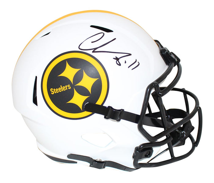 Chase Claypool Signed Pittsburgh Steelers Full-Size Lunar Helmet – Beckett Authenticated-Powers Sports Memorabilia
